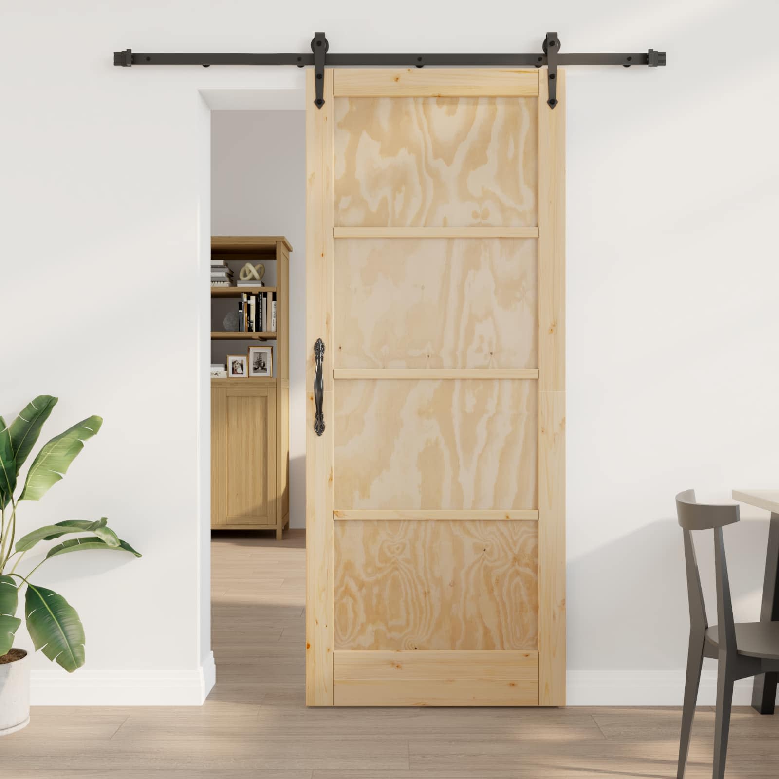 Schiebetür ORKDAL 86 x 211 cm Massives Kiefernholz