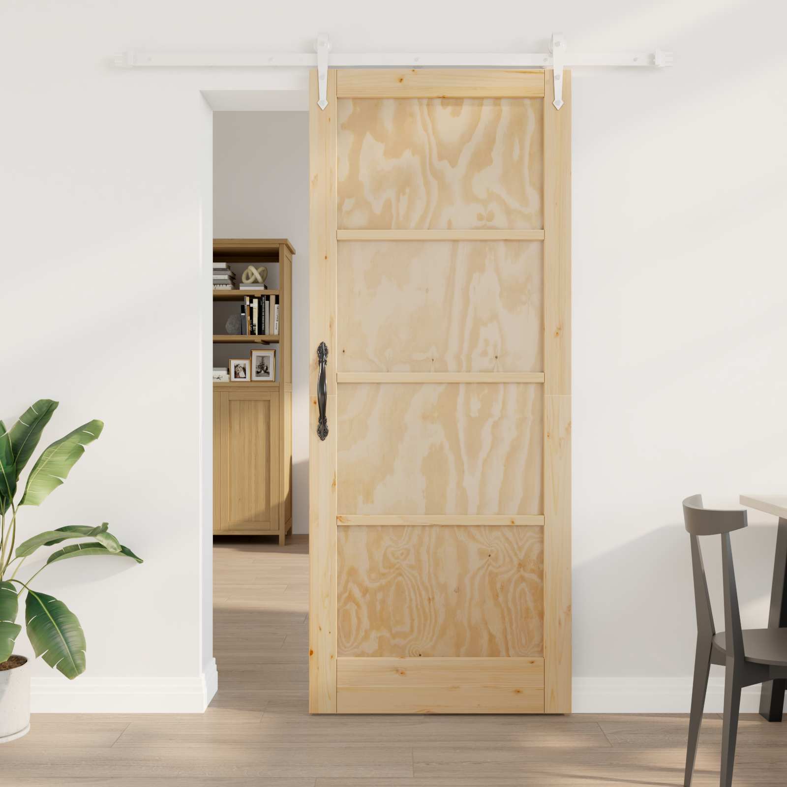 Schiebetür ORKDAL 86 x 211 cm Massives Kiefernholz