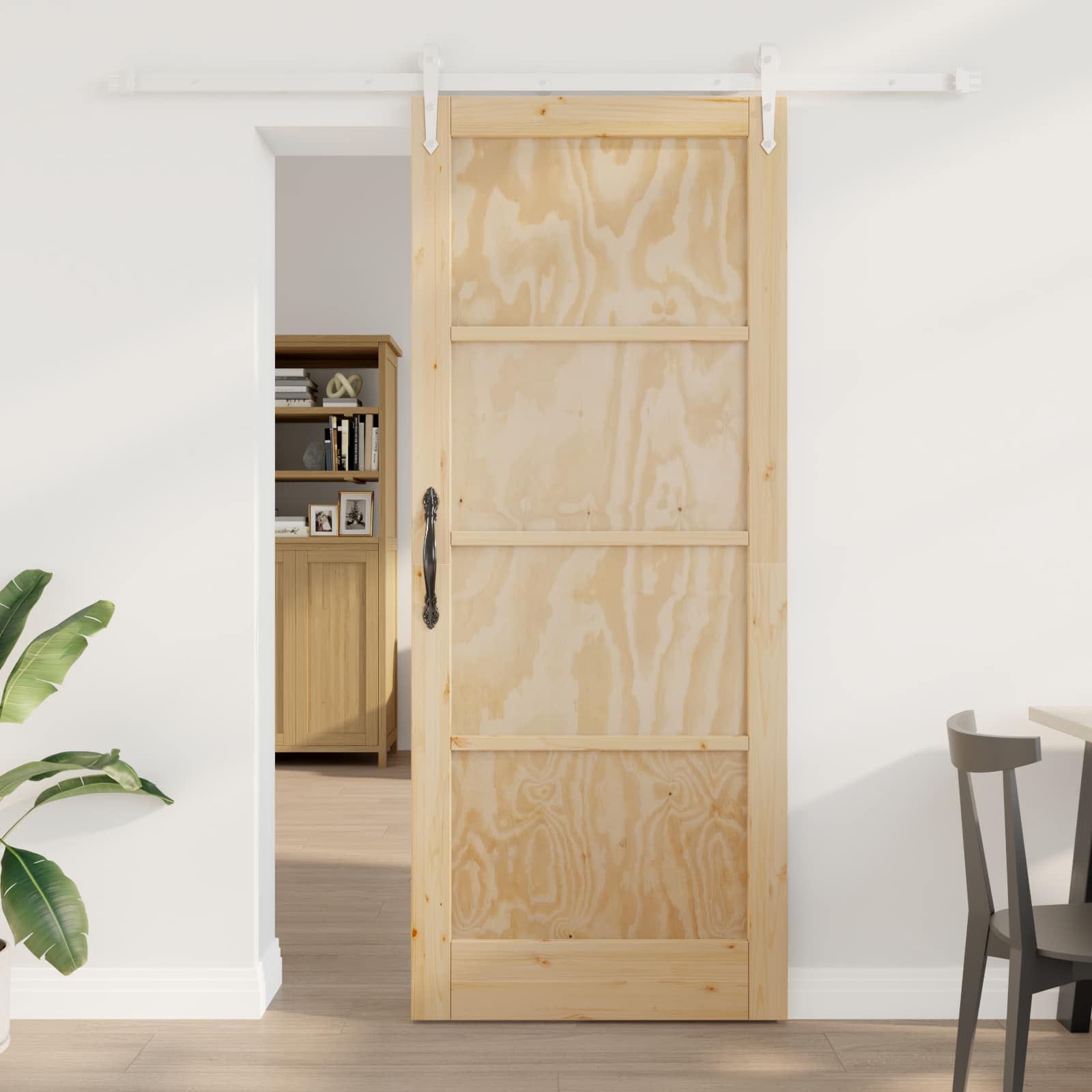 Schiebetür ORKDAL 86 x 211 cm Massives Kiefernholz