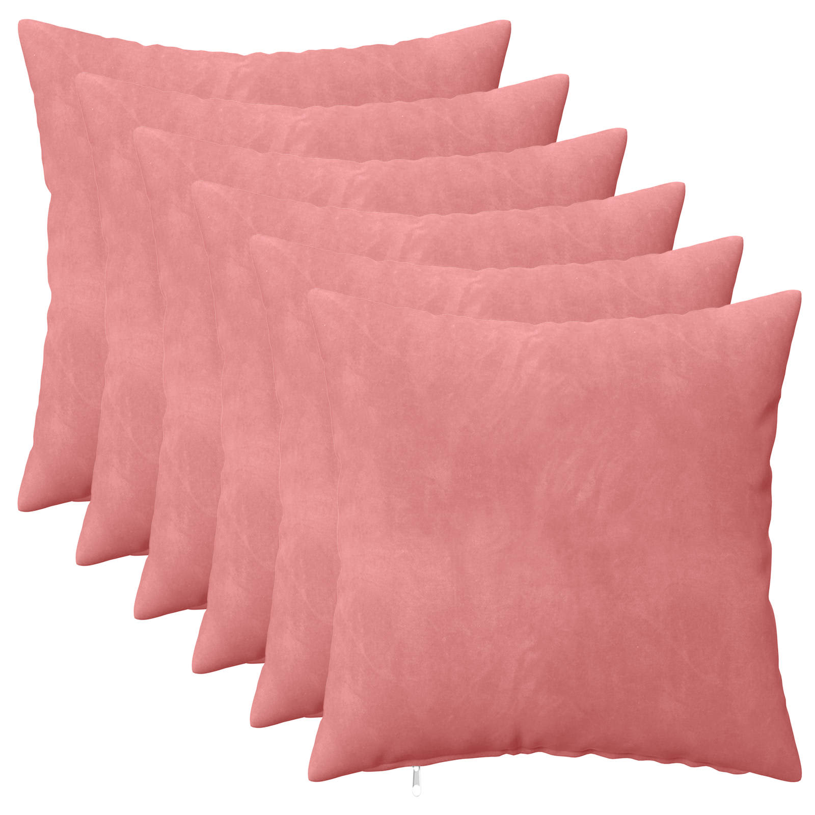Kissen mit Kissen HEERLEN 6 Stk. Rosa Samt