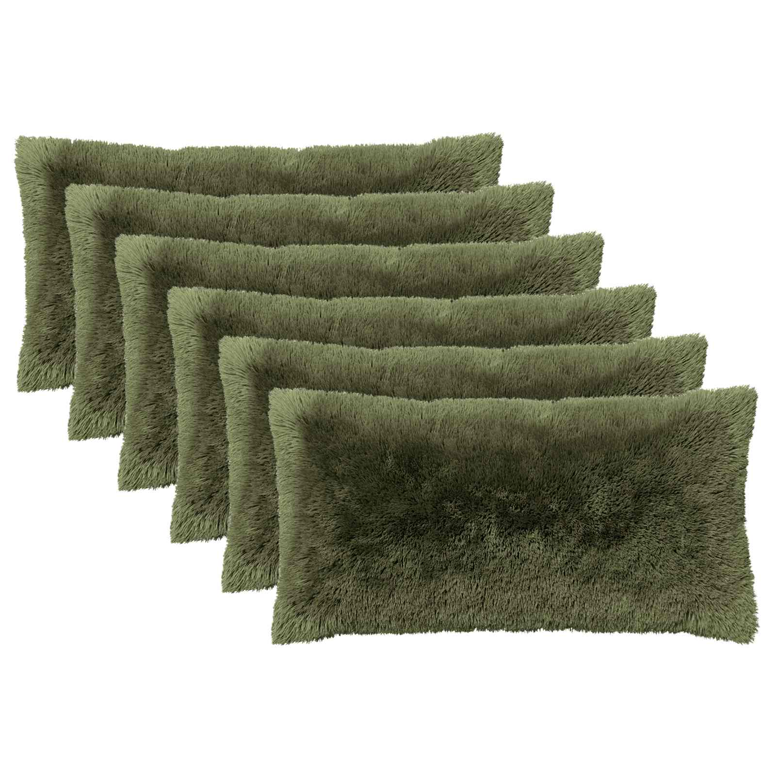 Kissen mit Kissen HEERLEN 6 Stk. Grün PV Fleece