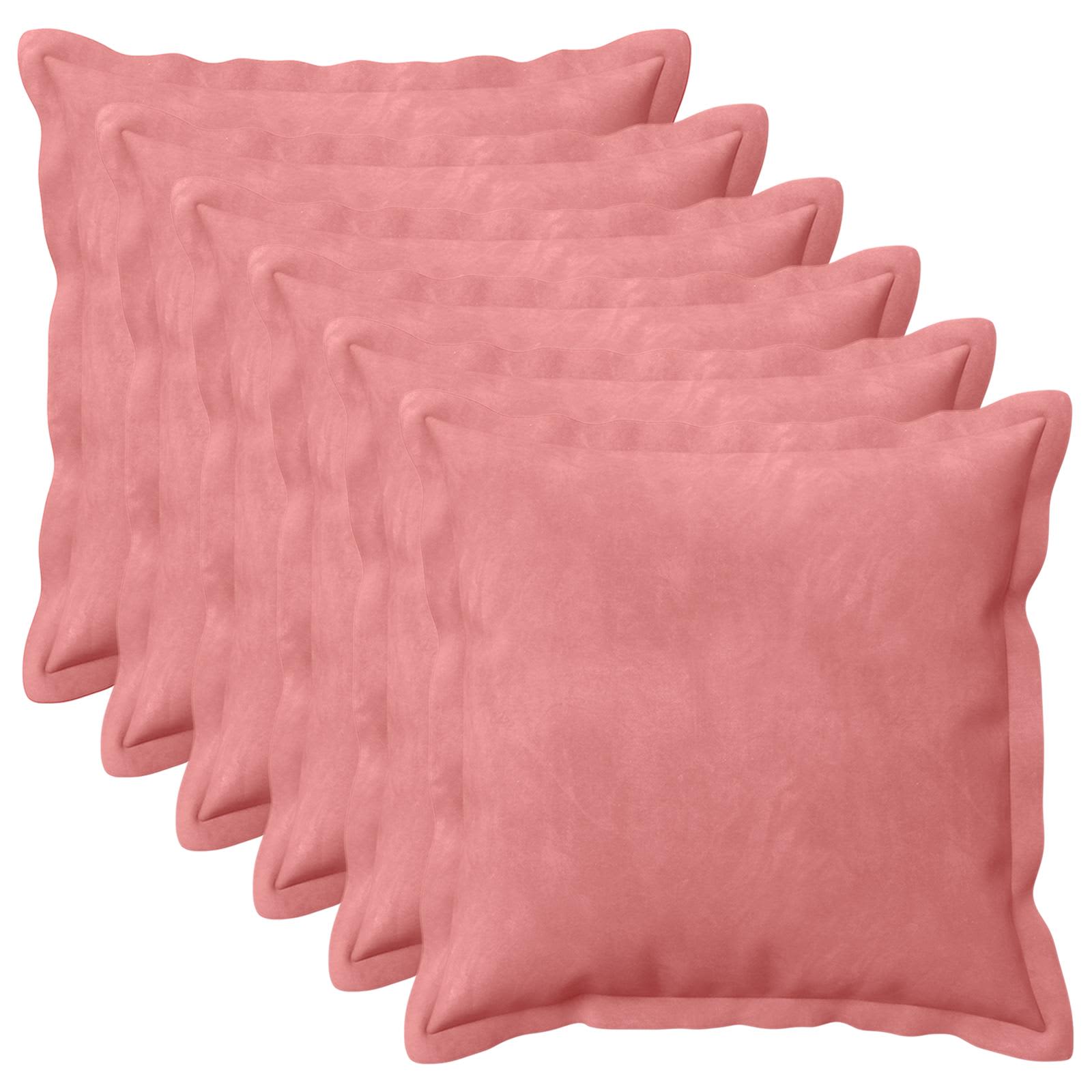 Kissen mit Kissen HOUTEN 6 Stk. Rosa Samt