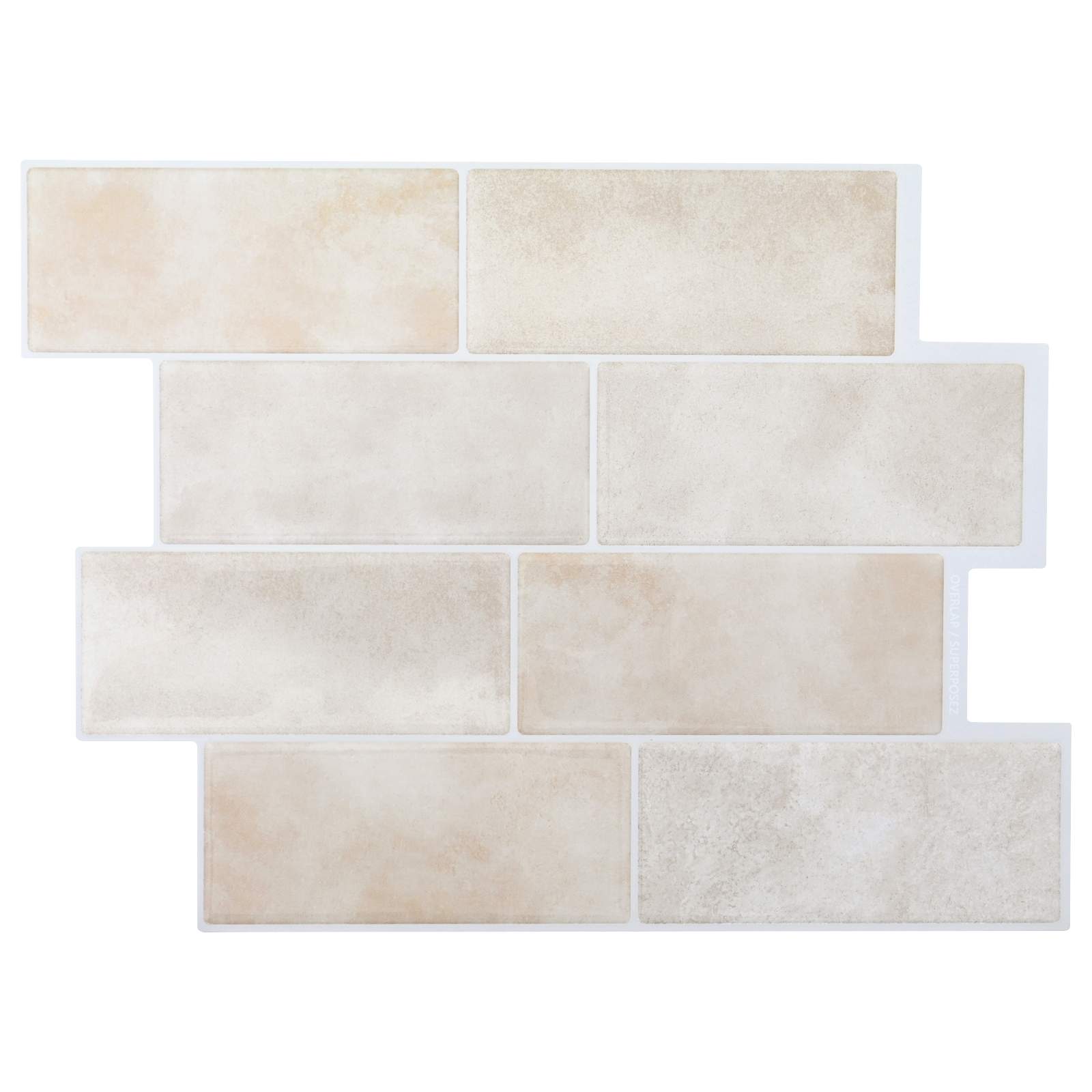 Dekorative Aufkleber 50 stk. Beige Marmor 29 x 21 cm