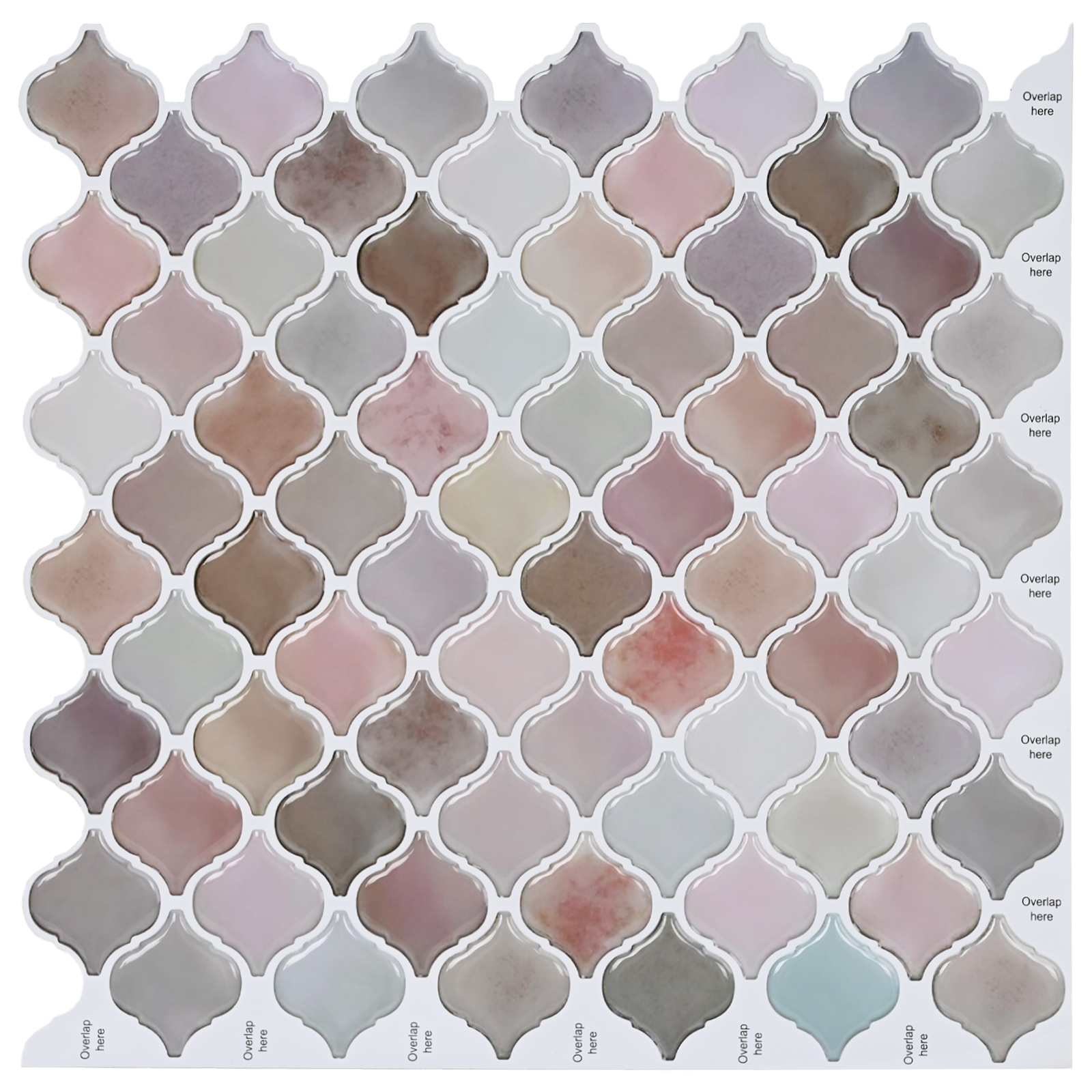 Lanturn Fliese 20 Stk. Beige 27 x 27 cm Polyurethan und PET
