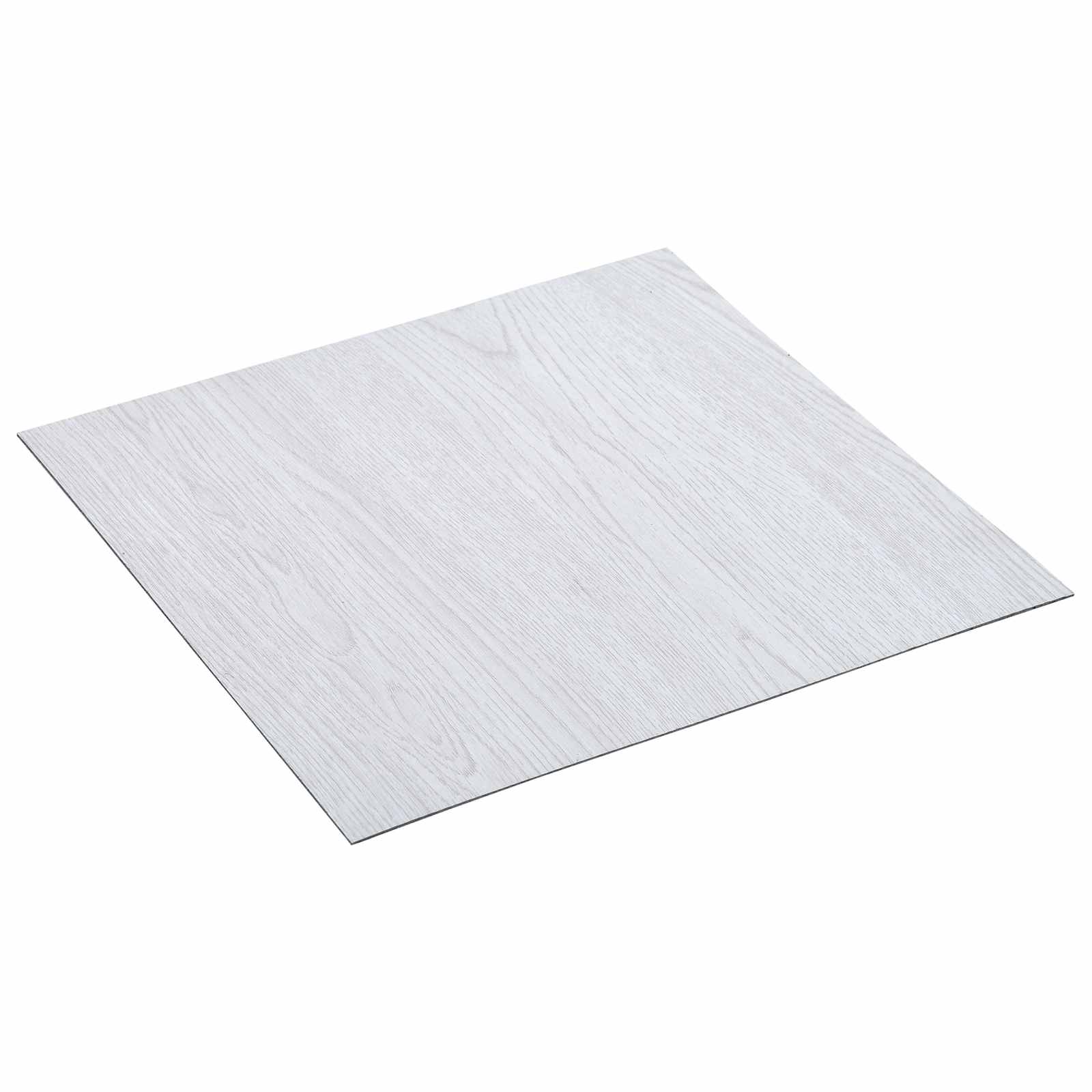 Selbstklebende Bodenplanken Weiß 30,5 x 30,5 cm 20 Stk. PVC