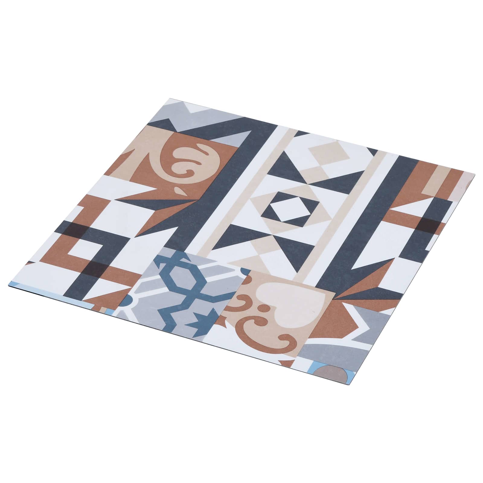Selbstklebende Bodenplanken Mono Muster 30,5 x 30,5 cm 20 Stk.