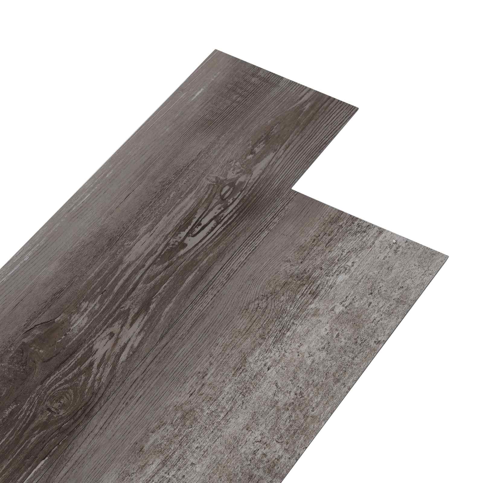 Selbstklebende PVC-Bodenplanken Gestreiftes Holz 30,5 x 61 cm