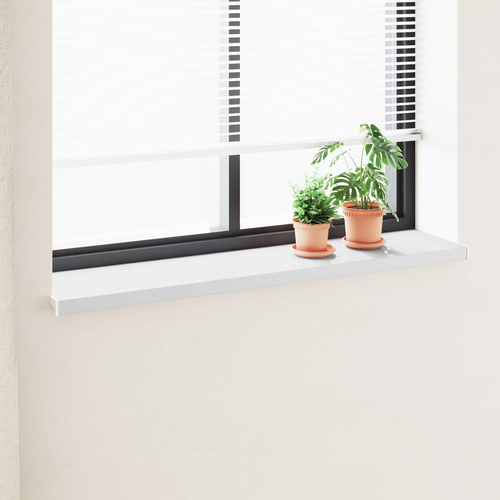Fensterbank Weiß 120 x 30 x 4,5 cm PVC