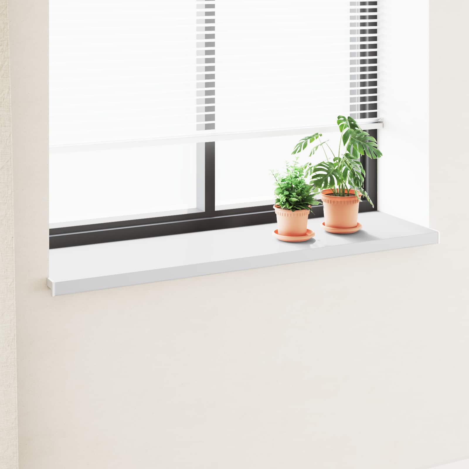 Fensterbank Weiß 120 x 40 x 4,5 cm PVC