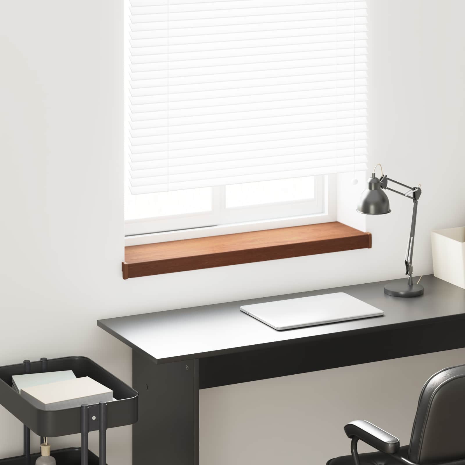 Fensterbank Braunes Holz 60 x 20 x 4,5 cm PVC