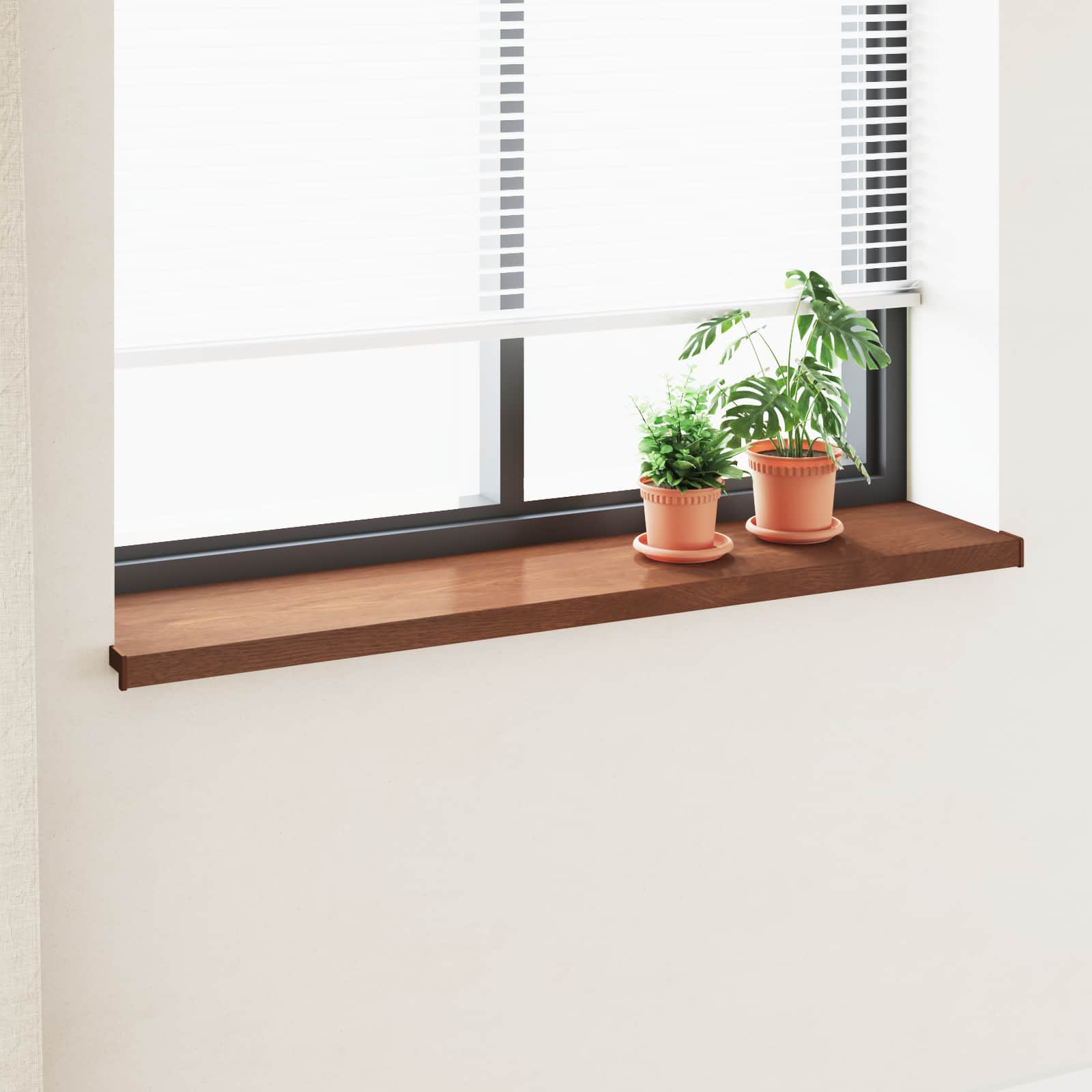 Fensterbank Braunes Holz 160 x 35 x 4,5 cm PVC