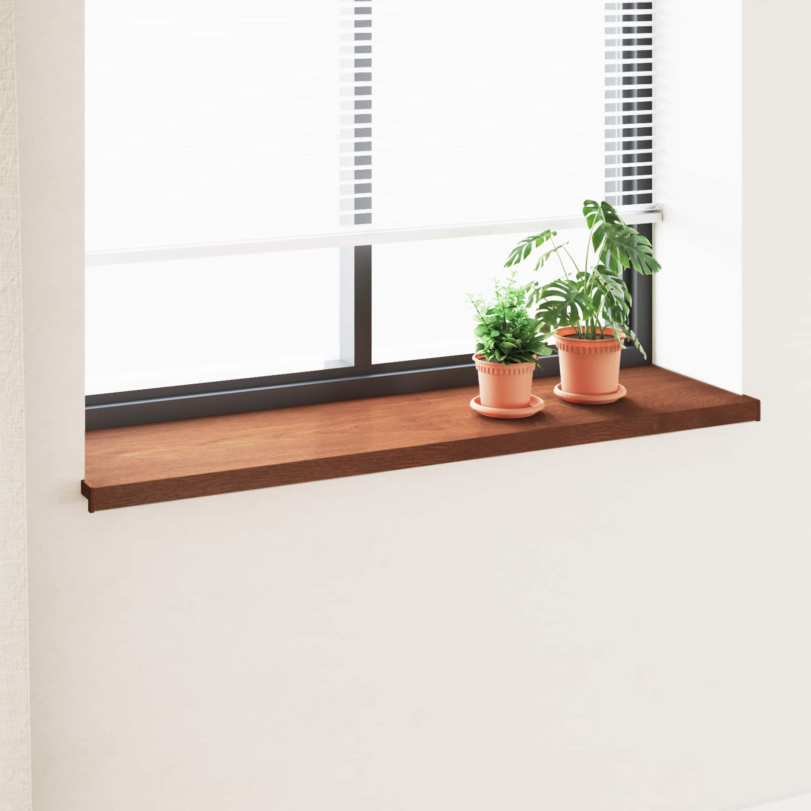 Fensterbank Braunes Holz 120 x 40 x 4,5 cm PVC