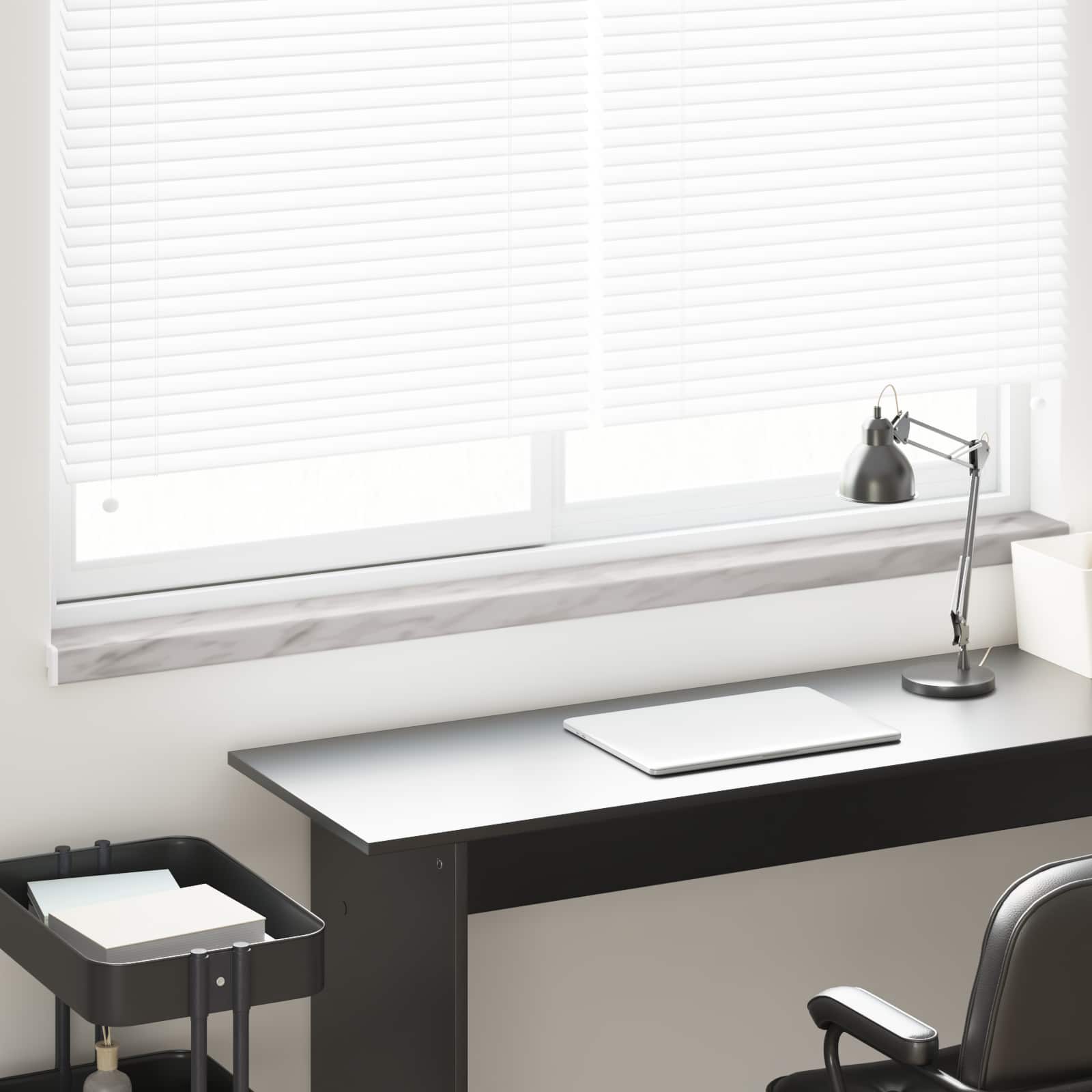 Fensterbank Marmorstruktur 120 x 15 x 4,5 cm PVC