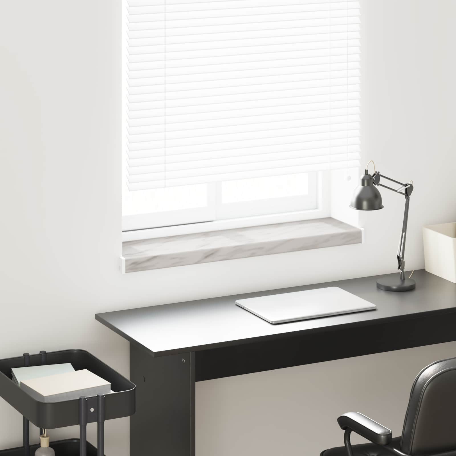 Fensterbank Marmorstruktur 100 x 25 x 4,5 cm PVC
