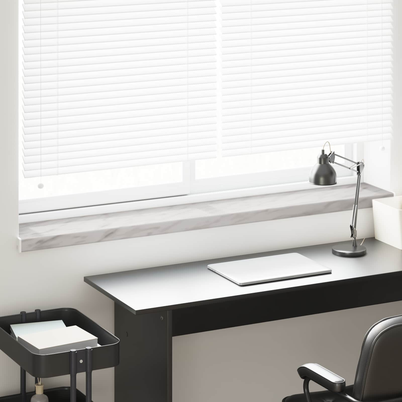 Fensterbank Marmorstruktur 120 x 25 x 4,5 cm PVC