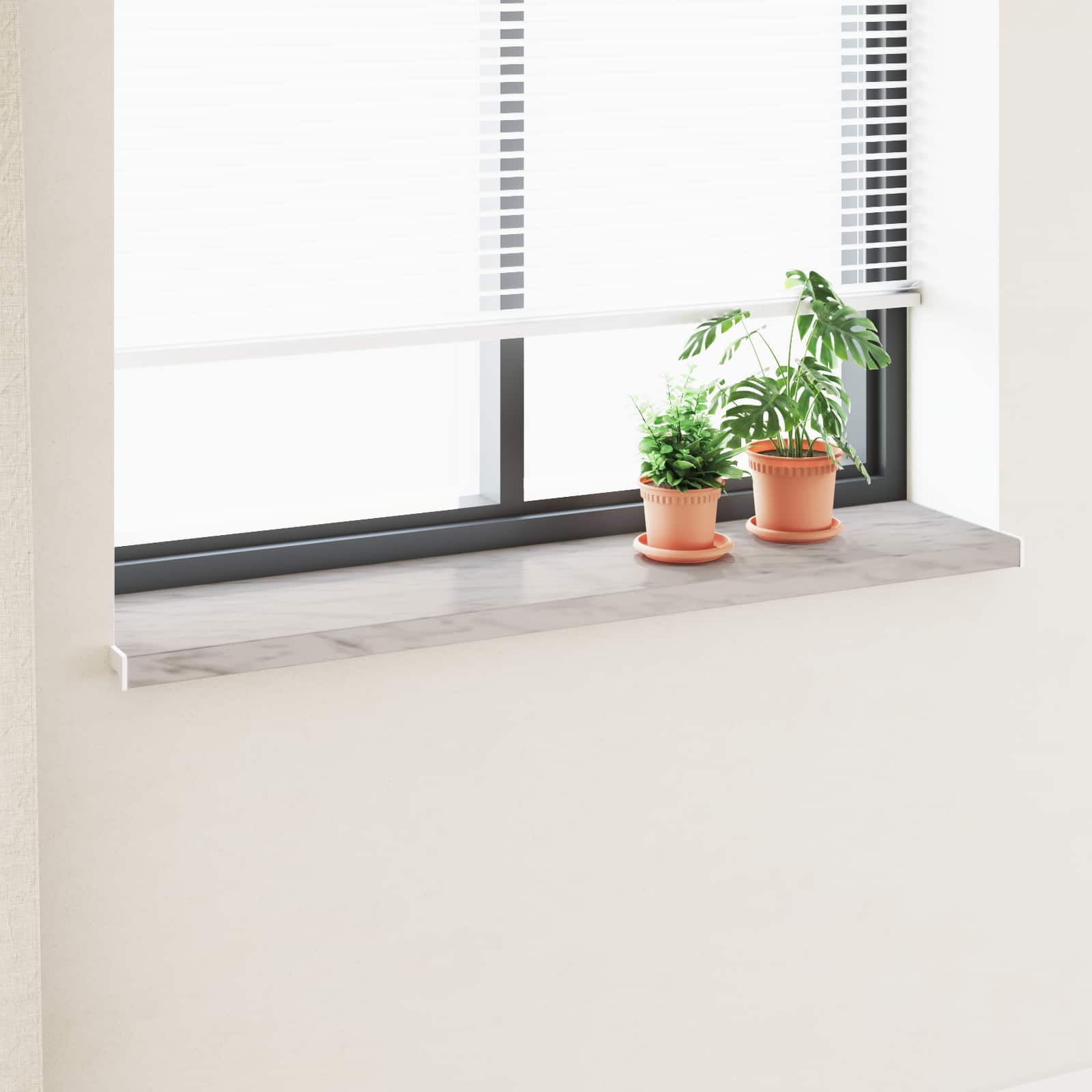 Fensterbank Marmorstruktur 160 x 30 x 4,5 cm PVC
