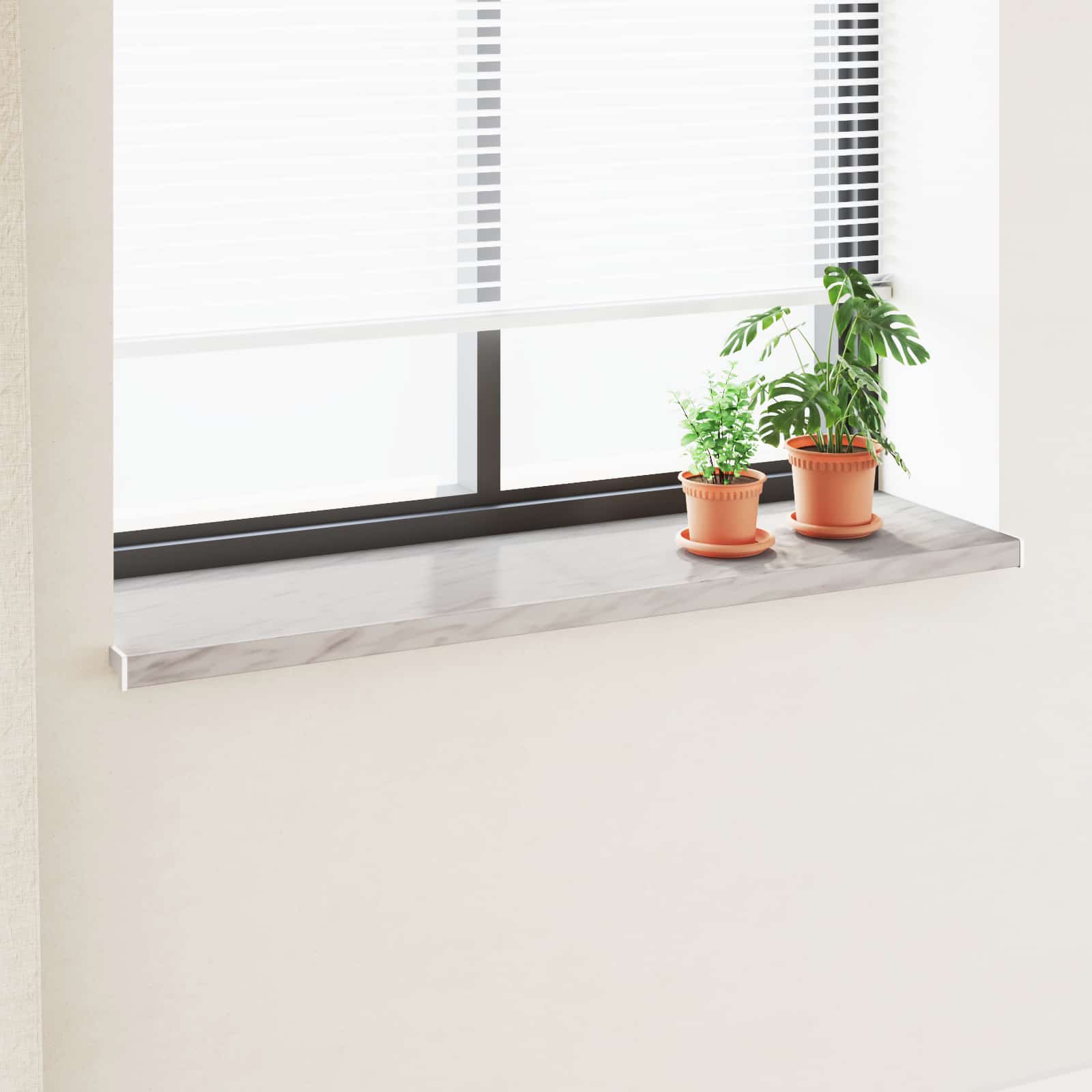 Fensterbank Marmorstruktur 140 x 40 x 4,5 cm PVC