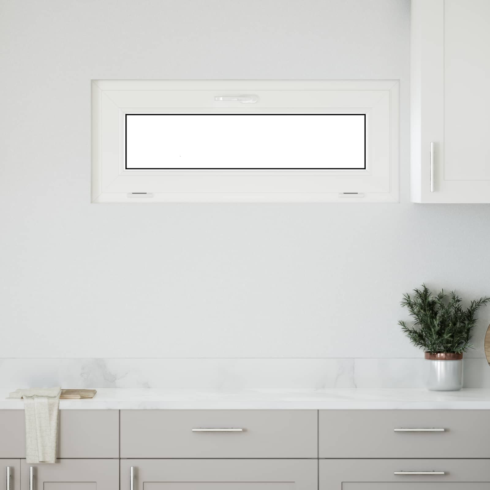 Kellerfenster RISOR 100 x 40 cm PVC und Glas