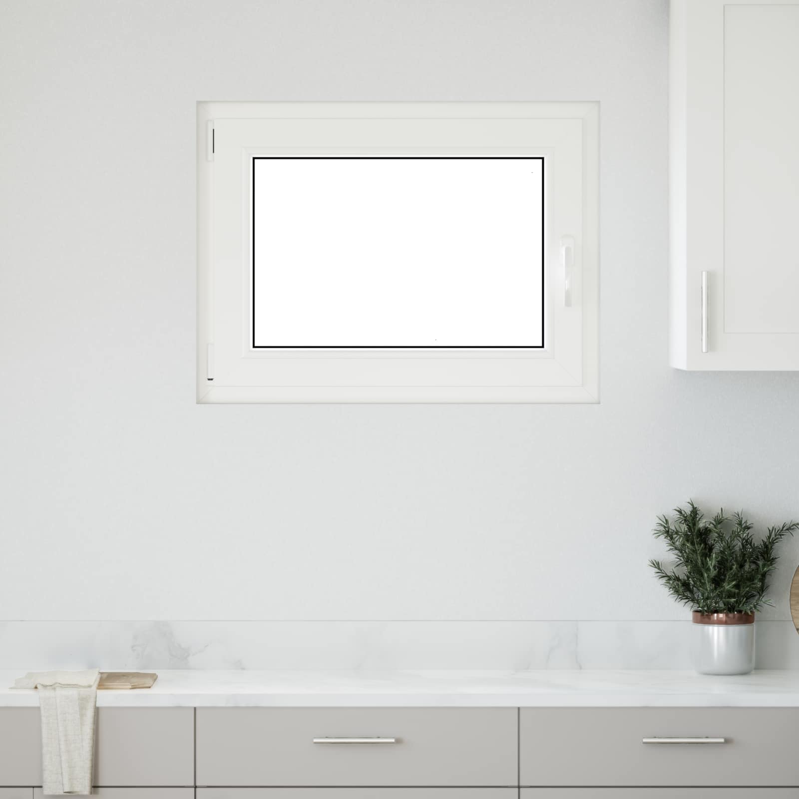 Kipp- und Drehfenster für den Keller RISOR 80 x 70 cm