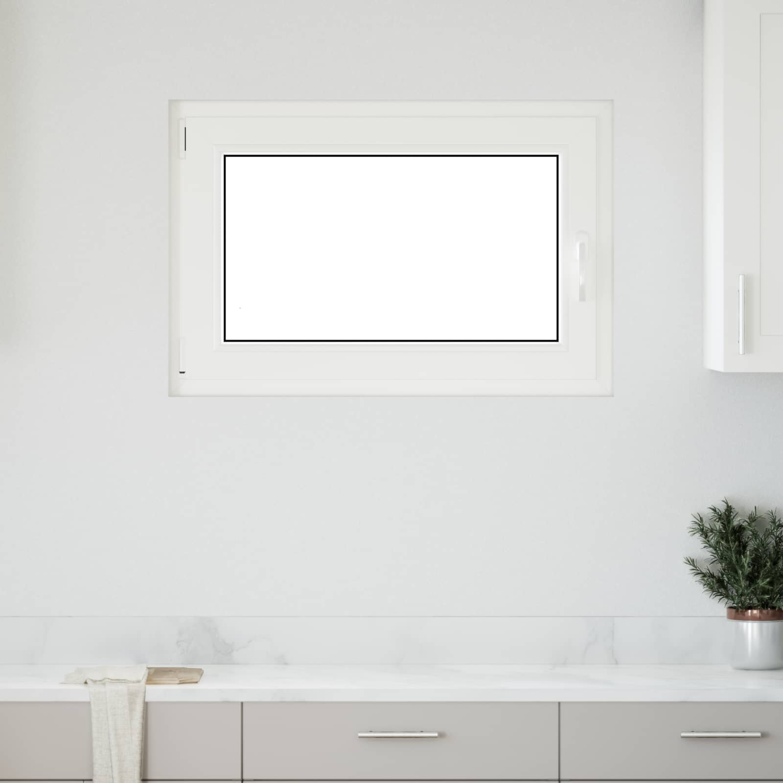 Kipp- und Drehfenster für den Keller RISOR 100 x 50 cm