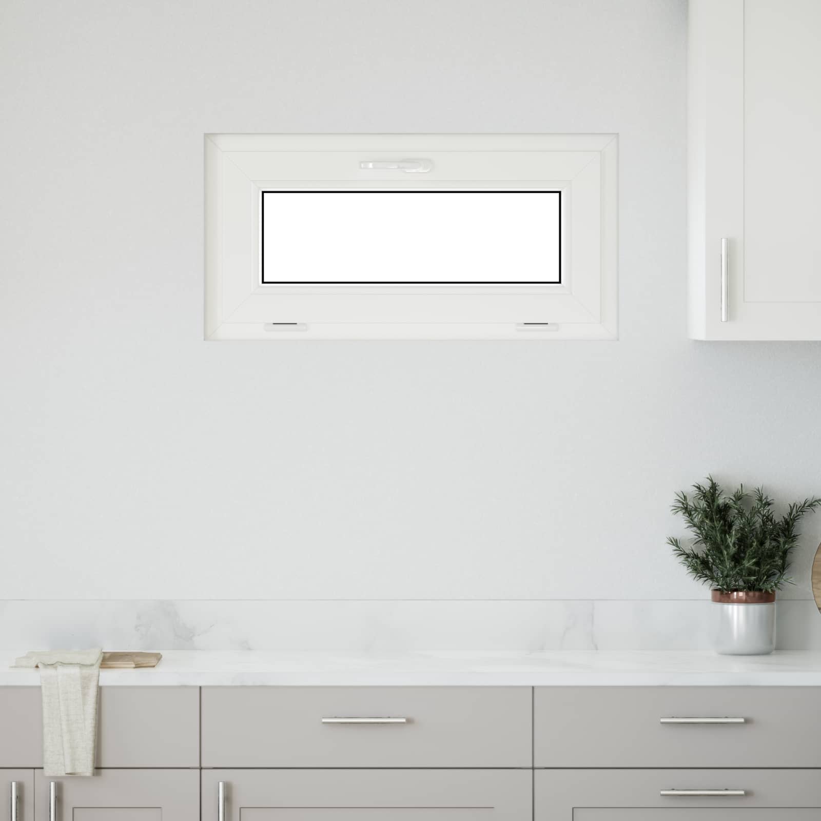 Kellerfenster RISOR 80 x 40 cm PVC und Glas