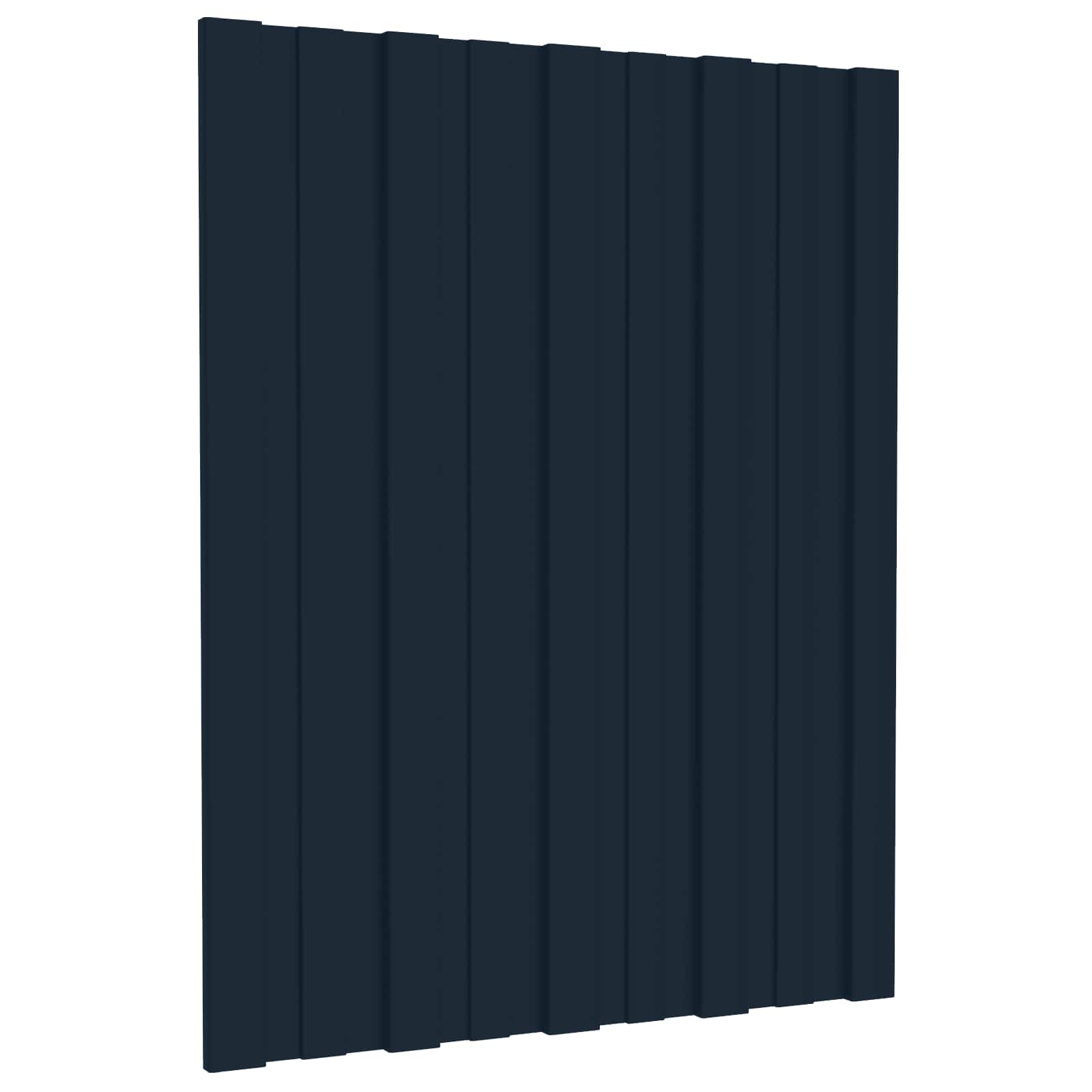 Dachpaneel 36 Stk. Anthrazit 60 x 45 cm Verzinkter Stahl