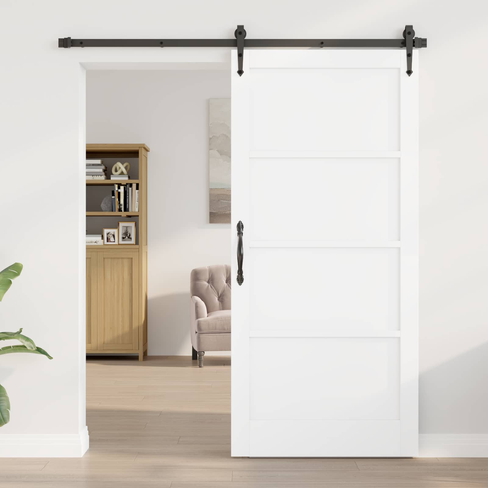 Interior Tür 93 x 202 cm Sperrholz Weiß