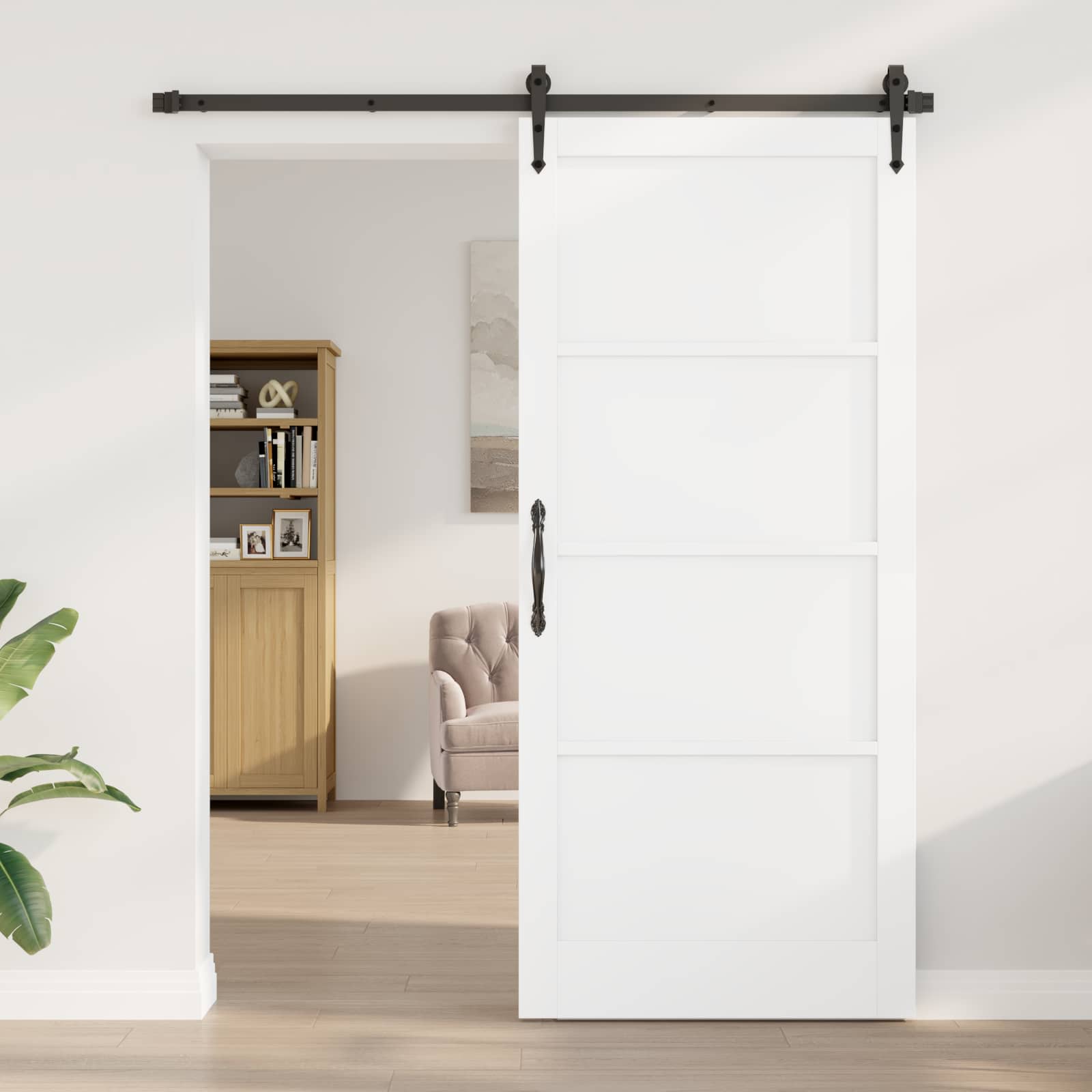 Interior Tür 93 x 211 cm Sperrholz Weiß
