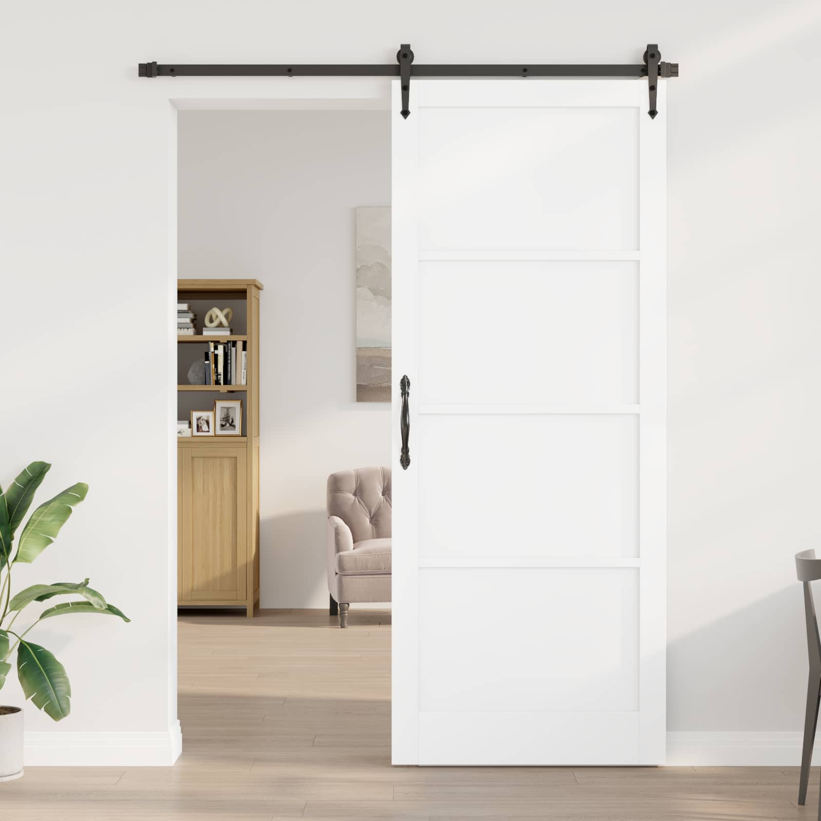Interior Tür 93 x 232 cm Sperrholz Weiß