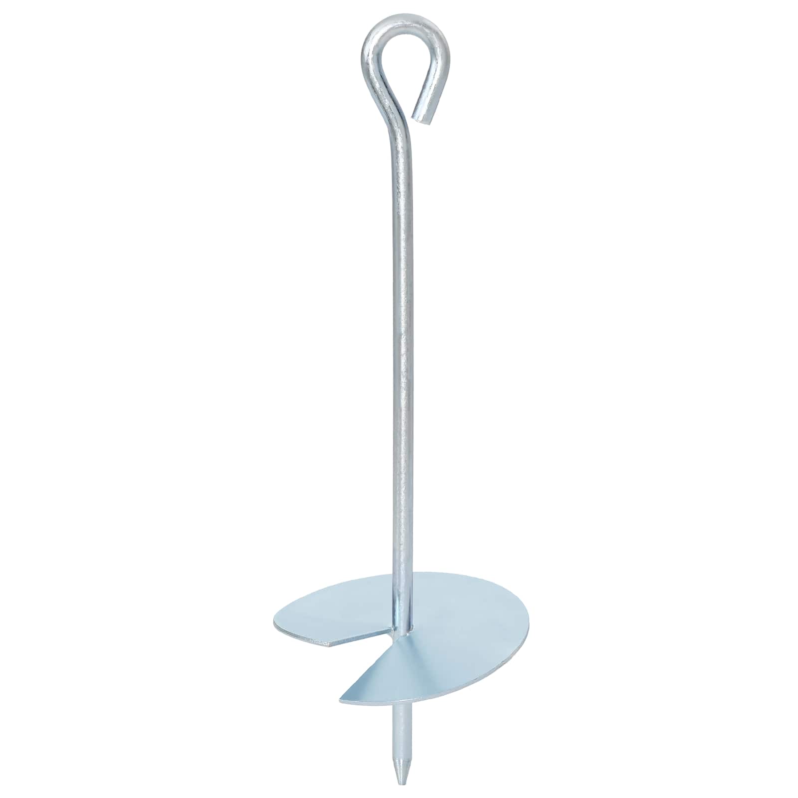 Erdanker 2 stk. Ø10 x 30 cm Galvanisiertes Metall Silber